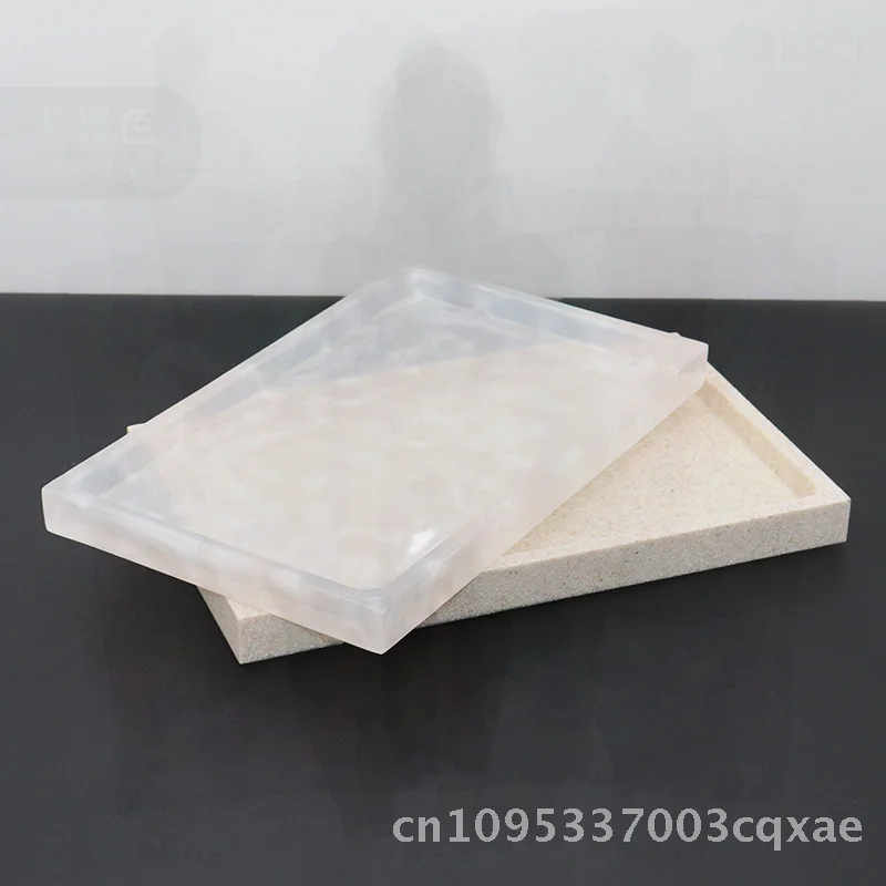 

European Style Resin Bathroom Toiletry Tray Hotel Quality Bathroom Supplies Kit Black/Imitation Flat White/Pearl White/Sandstone