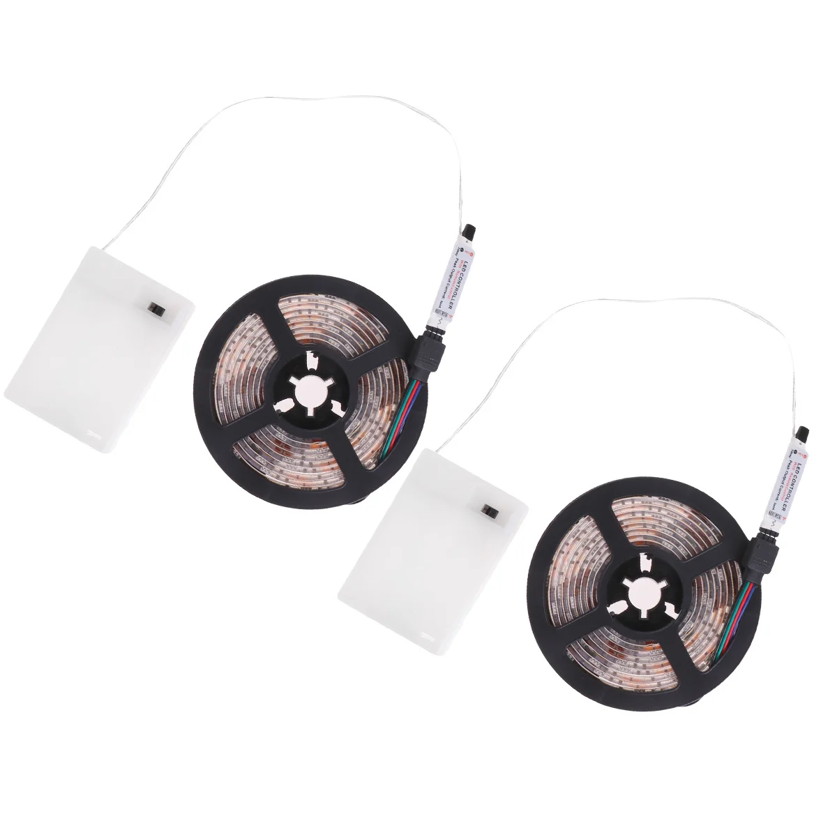 

2pcs 5050 Waterproof 2M Led Strip Lights Rgb Flexible Rope Light For Home Decor Desk Bookshelf Closet Outdoor Energy Saving