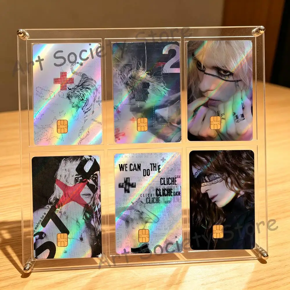 Singer 2hollis Laser shimmer Credit Card Skin Party Stickers For Visa Bank Card Bus Metro Access Card Pvc Waterproof Decal Gift