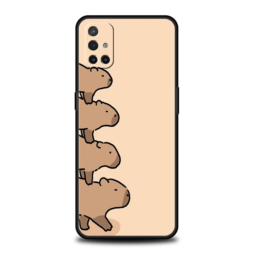 Cartoon Capybara Phone Case for Oneplus 11 10T Nord N100 N10 10 7 8 9 9R 7T 8T N200 CE 2 9RT Pro 5G Silicone Cover Shell Capas