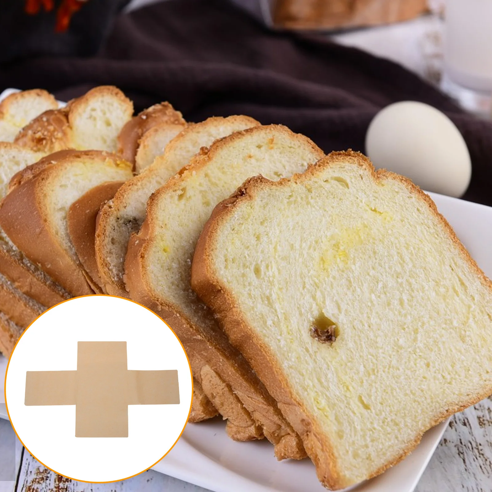 

100Pcs Greaseproof Loaf Pan Liners 39x25cm Non-Stick Baking Parchment Paper for Bread Cake Cookie Sourdough Baking Sheets