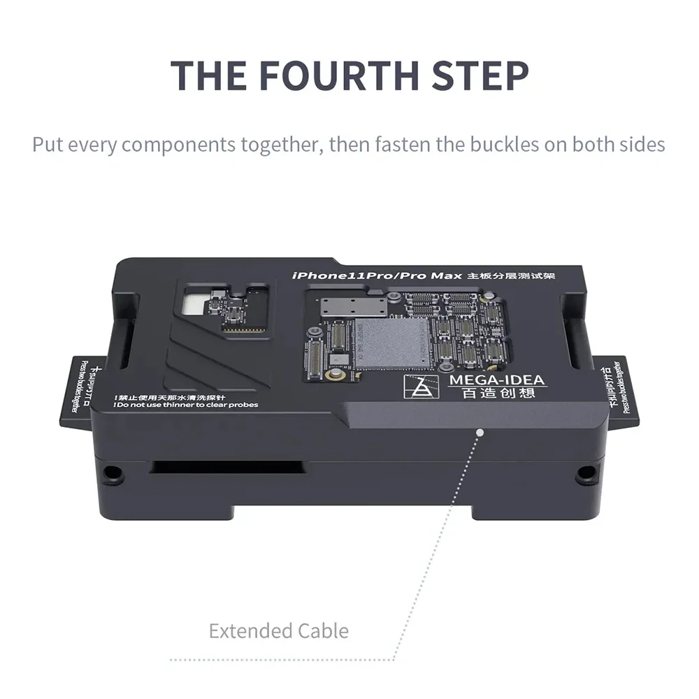 QIANLI MEGA-IDEA MainBoard Layered Testing Frame For IPhone X-12 13 14 15 Pro Max Middle Level Radio Frequency Function iSocket