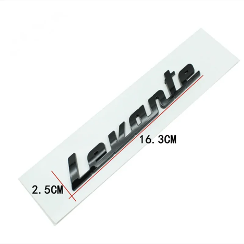 Car 3D ABS Trunk Letters Logo Badge Emblem Styling Decoration Sticker For Maserati Levante GT Trofeo Q4 M156 Body Kit Decals