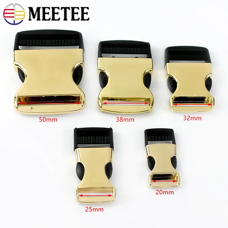 2/5Pcs Metal Backpack Buckles for Strap Side Release Closure Buckle Belt Safety Clasp Dog Collar Hook DIY Hardware Accessories