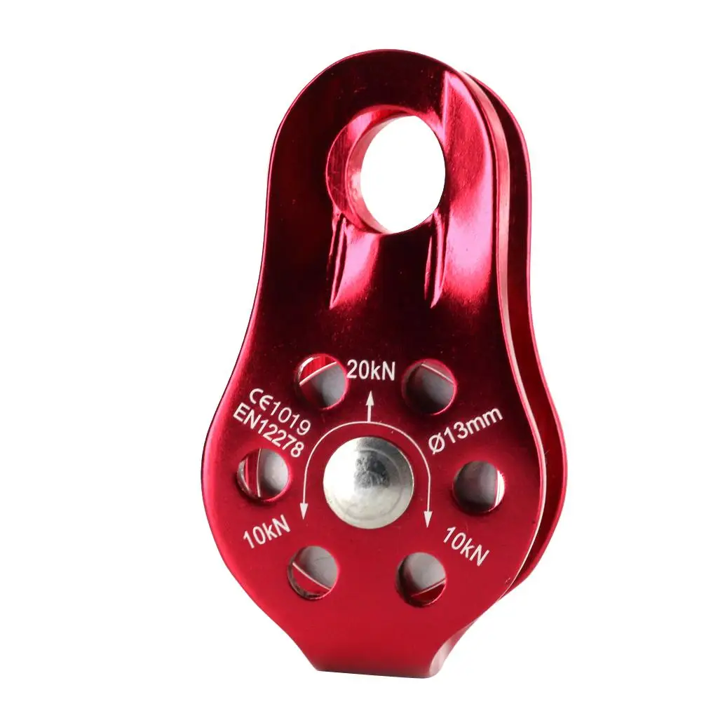 Single Rope Pulley Climbing Device 20KN Lightweight Aluminum Alloy Outdoor Arborist Hardware for Tree Surgeon Tasks