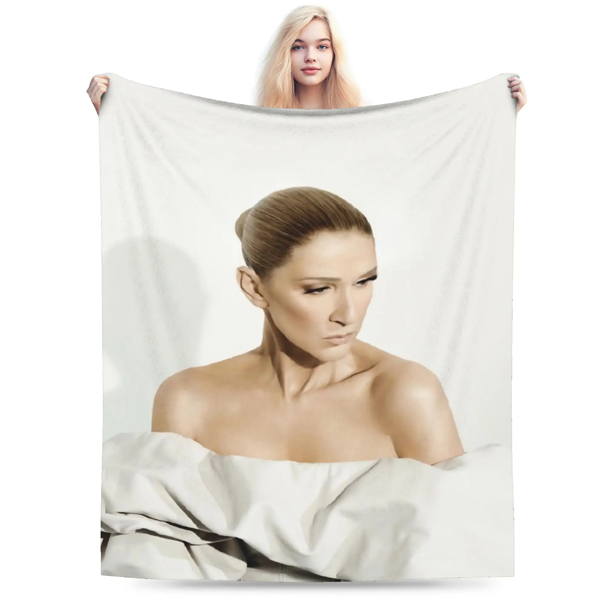 Celines Dions Paris 2026 Tour Blanket Multiple Sizes Warm Cozy Fluffy  Throw Blankets for Sofa Couch and Bed