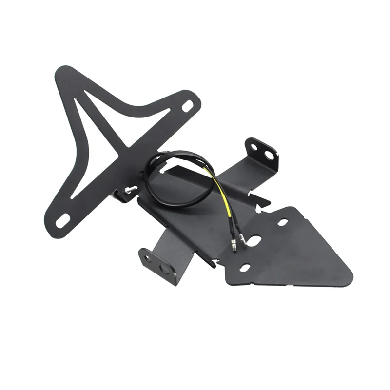 

T47C_Motorcylce License Plate Holder Bracket Tail Tidy Fender Eliminator LED Light Fit for Street Triple 765 RS 765RS