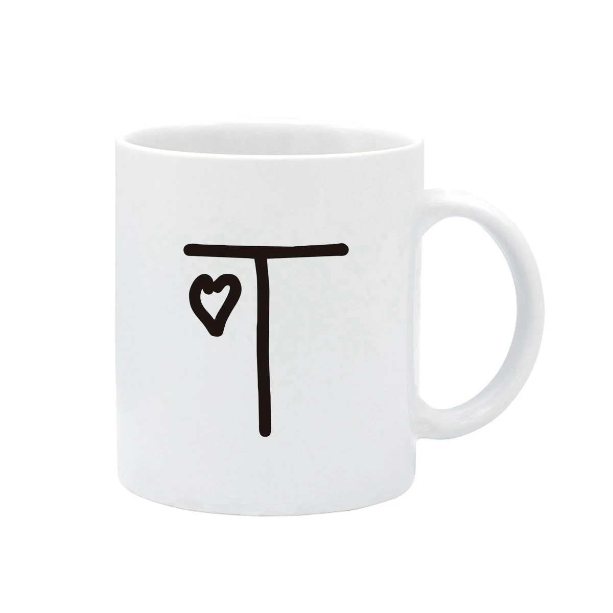 Birthday Age Name 26 English Letter ABCDEFGHKL T Large Handle High Quality White Ceramic Mug 11 oz Cold and Hot Drink Coffee Cup