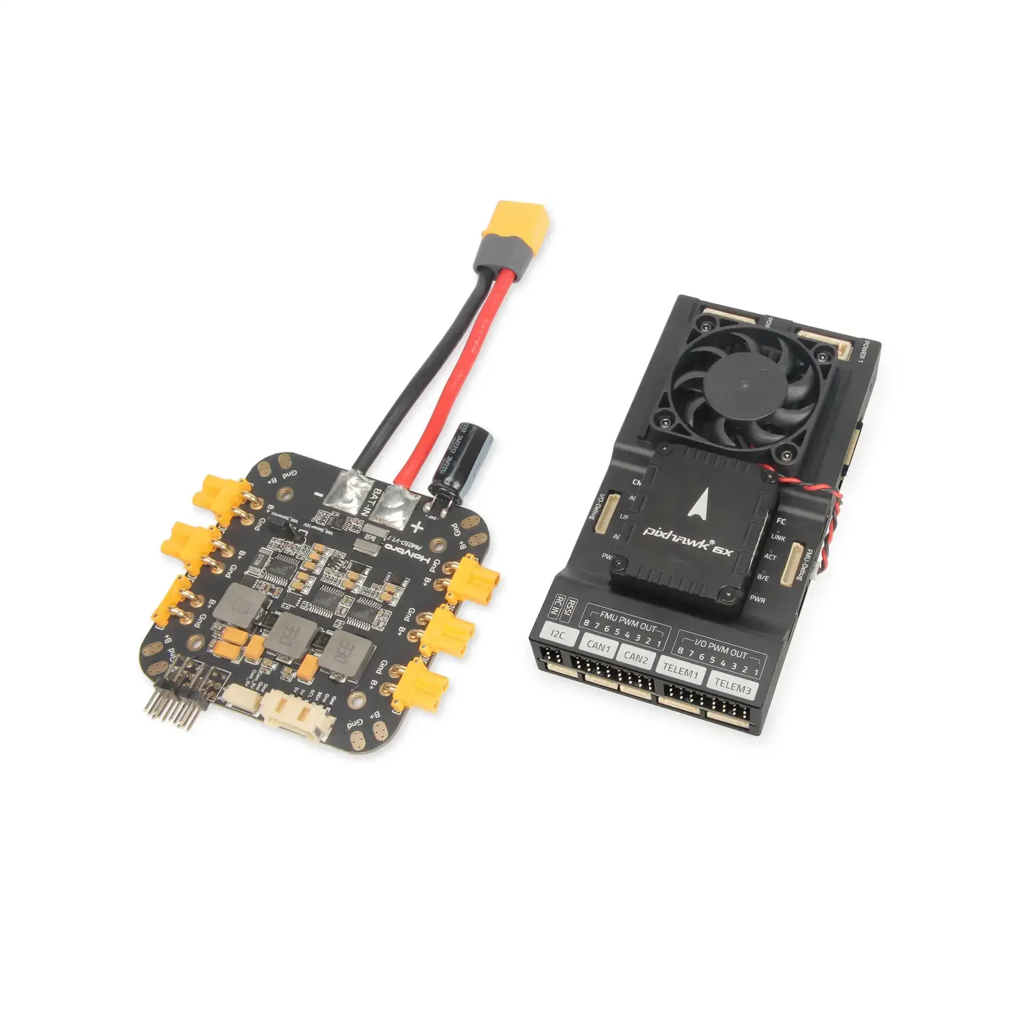 HolyBro Pixhawk RPi CM4-plint met Pixhawk 6X (ICM-45686) vluchtcontroller PM03D