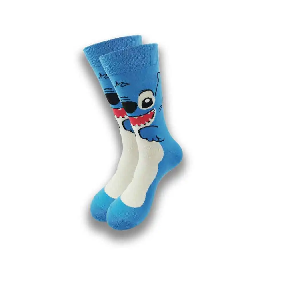 New Funny Cartoon Anime 200-needle advanced Socks  Men Women Breathable Cotton Hip Hop Sock Gifts for Men