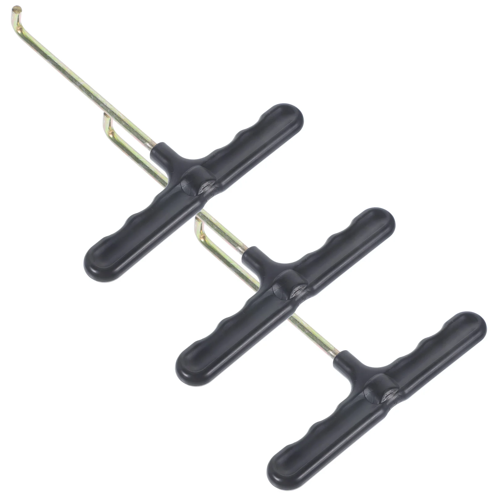 3 Pcs Trampoline Spring Hand Hook Skate Tool Skates Outdoor Hooks Metal Supply Pull Portable