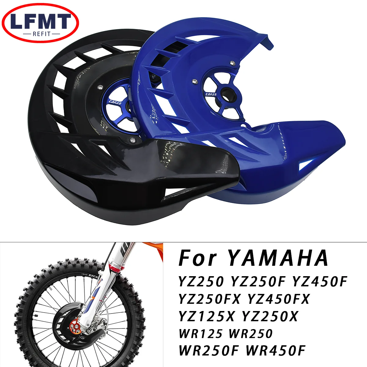 

For YAMAHA YZ125 250 250F 450F 125X 250X WR125 250 250F 450F Front Brake Disc Rotor Guard Cover Protector Protection 2002-2023