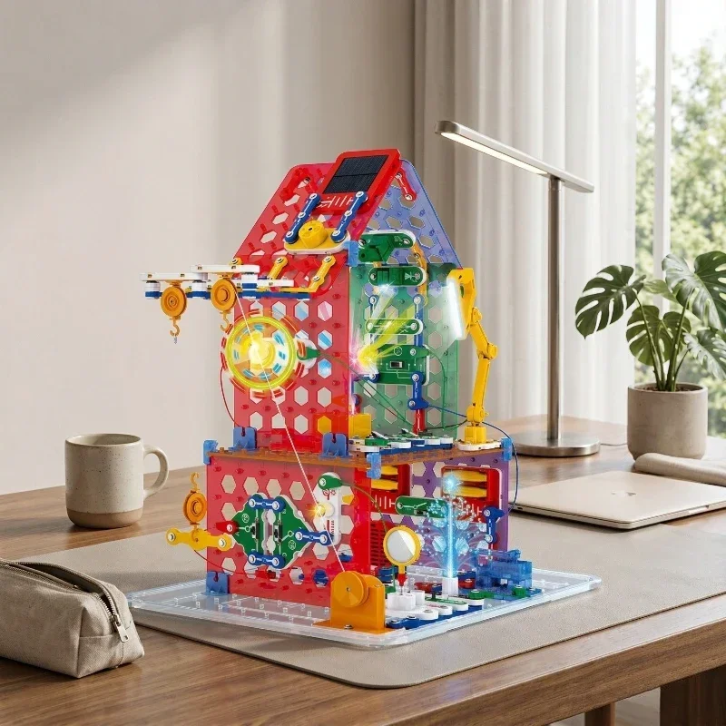 Kids Circuit Building Science Kit, Hands-On Electronics Projects for Learning Connections, Creative Thinking and Family Play