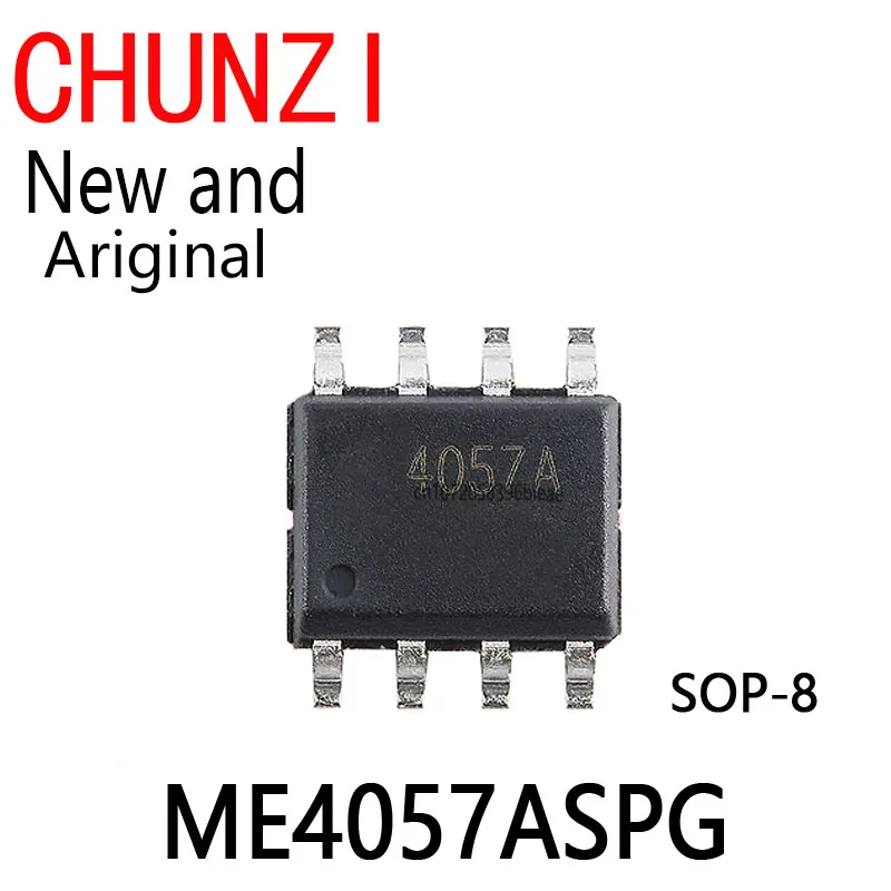 10Pcs Genuine ME4057ASPG SOP-8 1A Lithium-ion Battery Linear Charger