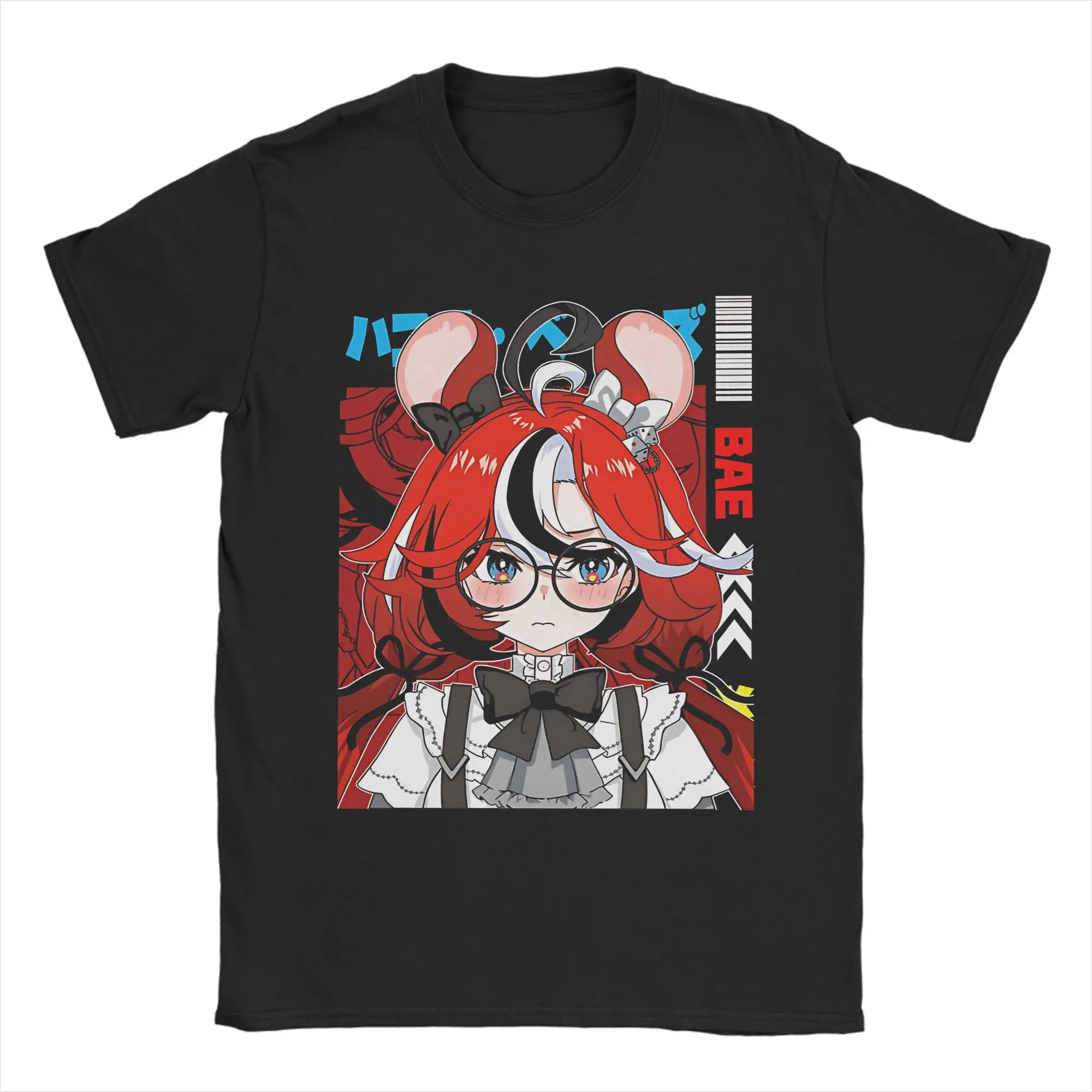 

Hakos Baelz Hololive VTuber Printed T Shirts for Men Women Cotton Tee Shirt Clothing