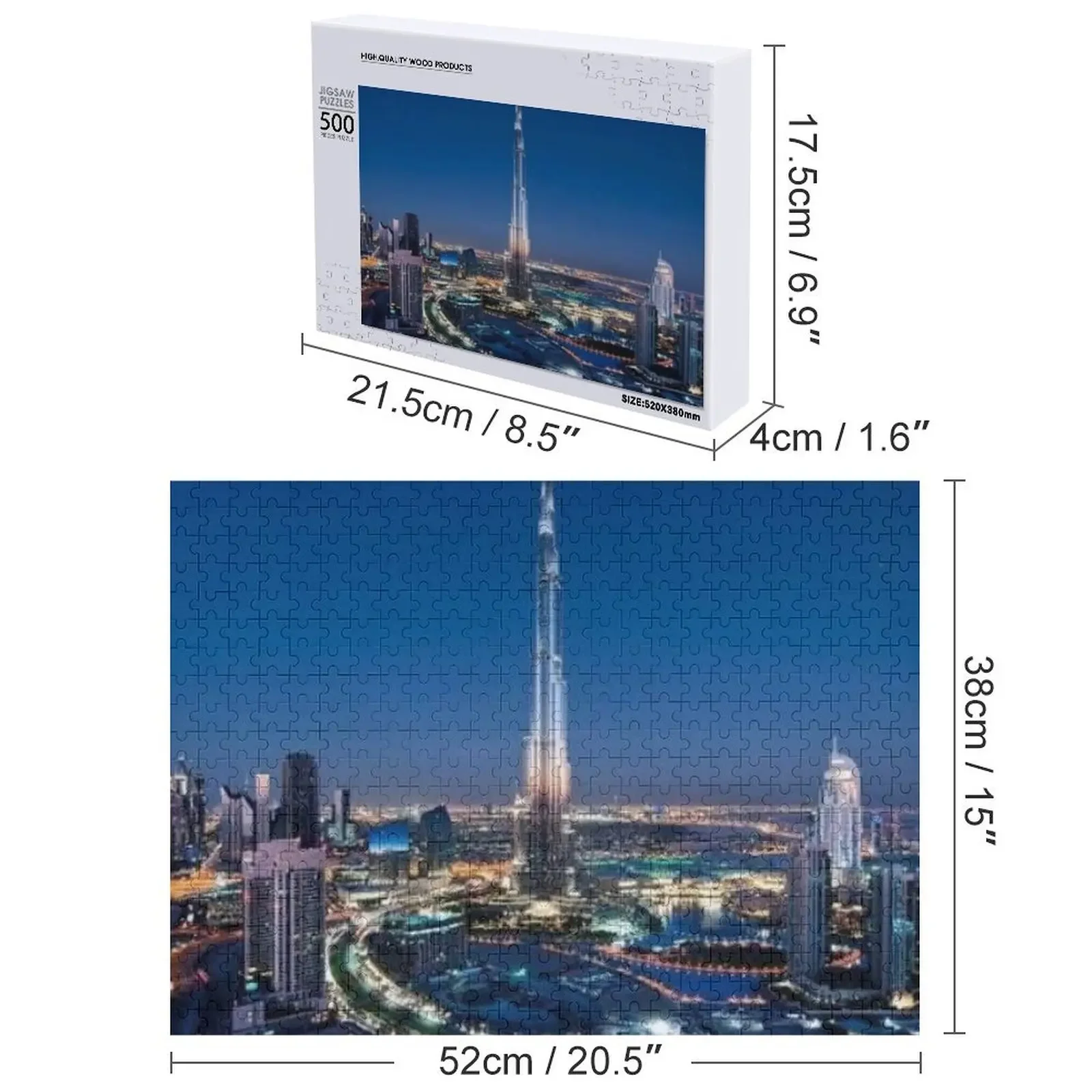 ブルジュ・ハリファ ジグソーパズル カスタム カスタマイズされた子供向けギフト パーソナライズされたパズル