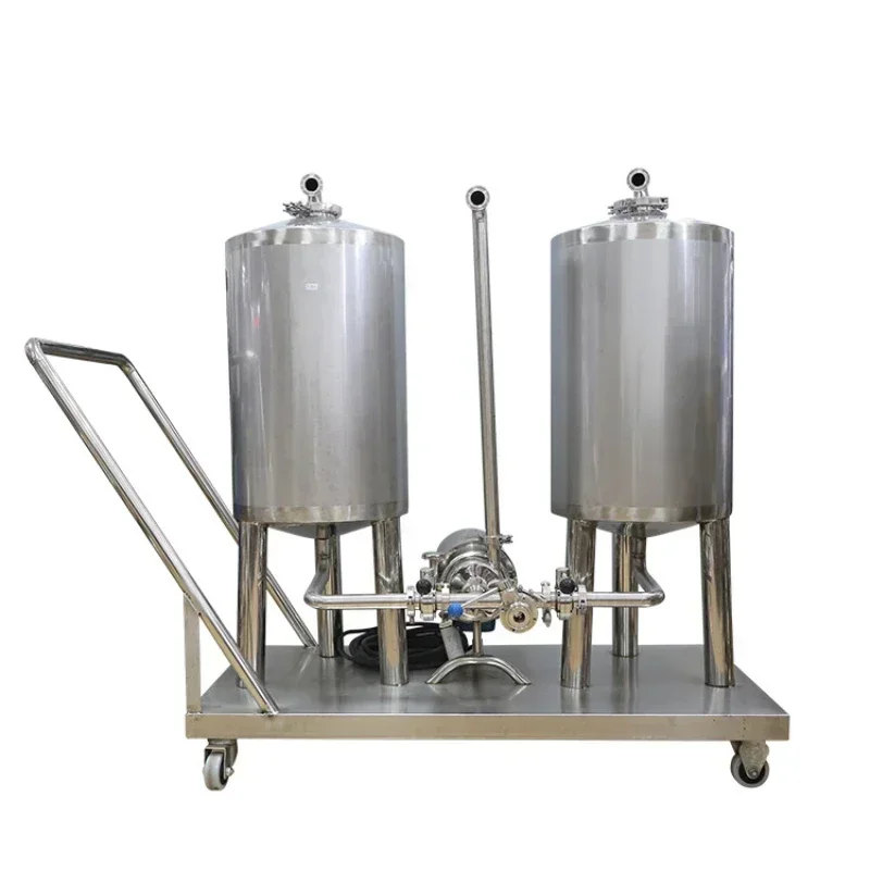 60L Craft Home-Brewed Beer Equipment Bar Restaurant Brewing Machine with 2 Temperature Control Fermentation Tanks