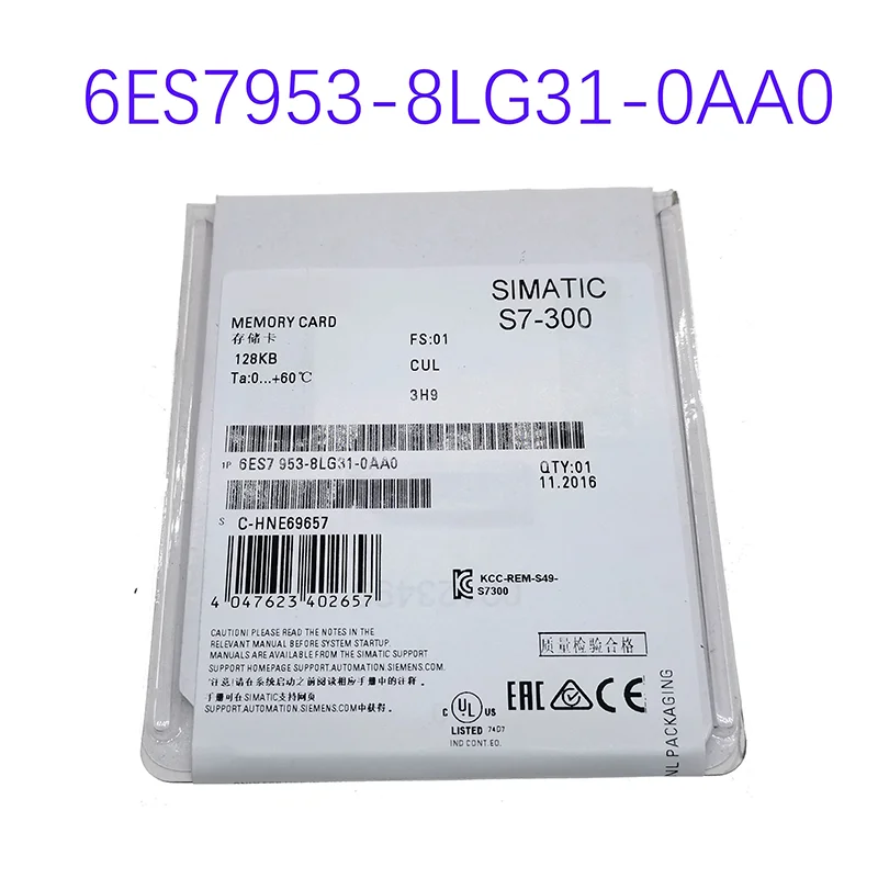 New original 6ES7953-8LG31-0AA0 S7-300 memory card MMC card 128KB spot