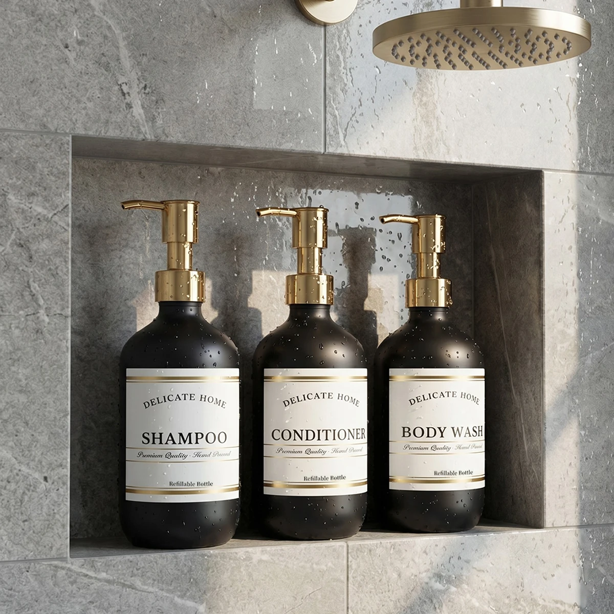 conjunto-moderno-de-frascos-para-banheiro-em-preto-fosco-com-3-dispensadores-recarregaveis-luxuosos-para-shampoo-condicionador-e-cuidados-corporais