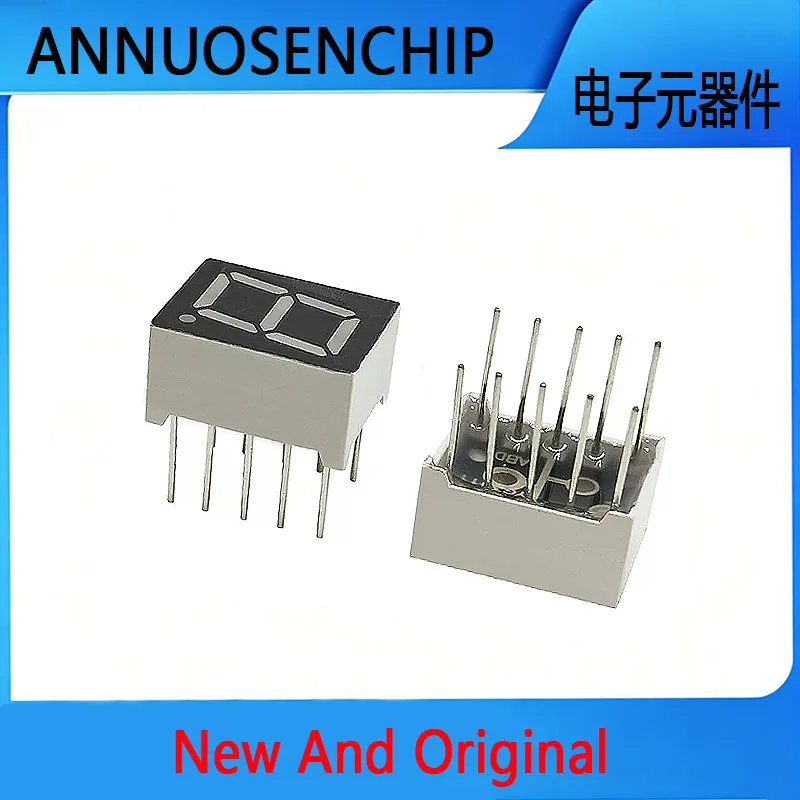 50PCS New and Original 1 Ways 10Pins Common Anode Cathode Single Digital Tube LED Display Modules 0.39 inches Red 3191BS 3191AS