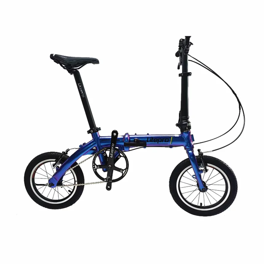 LP Litepro Portable 14 16Inch Single Speed Folding Bike Aluminum Alloy Mini Outer 3 Speed Bicycle Vehicle