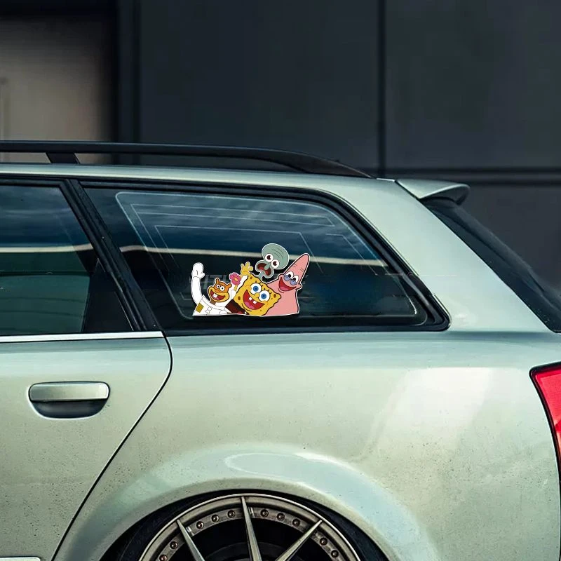 SpongeBob SquarePants Cute Cartoon Patrick Car Stickers Motorcycle Stickers Computer Decoration Stickers Wholesale