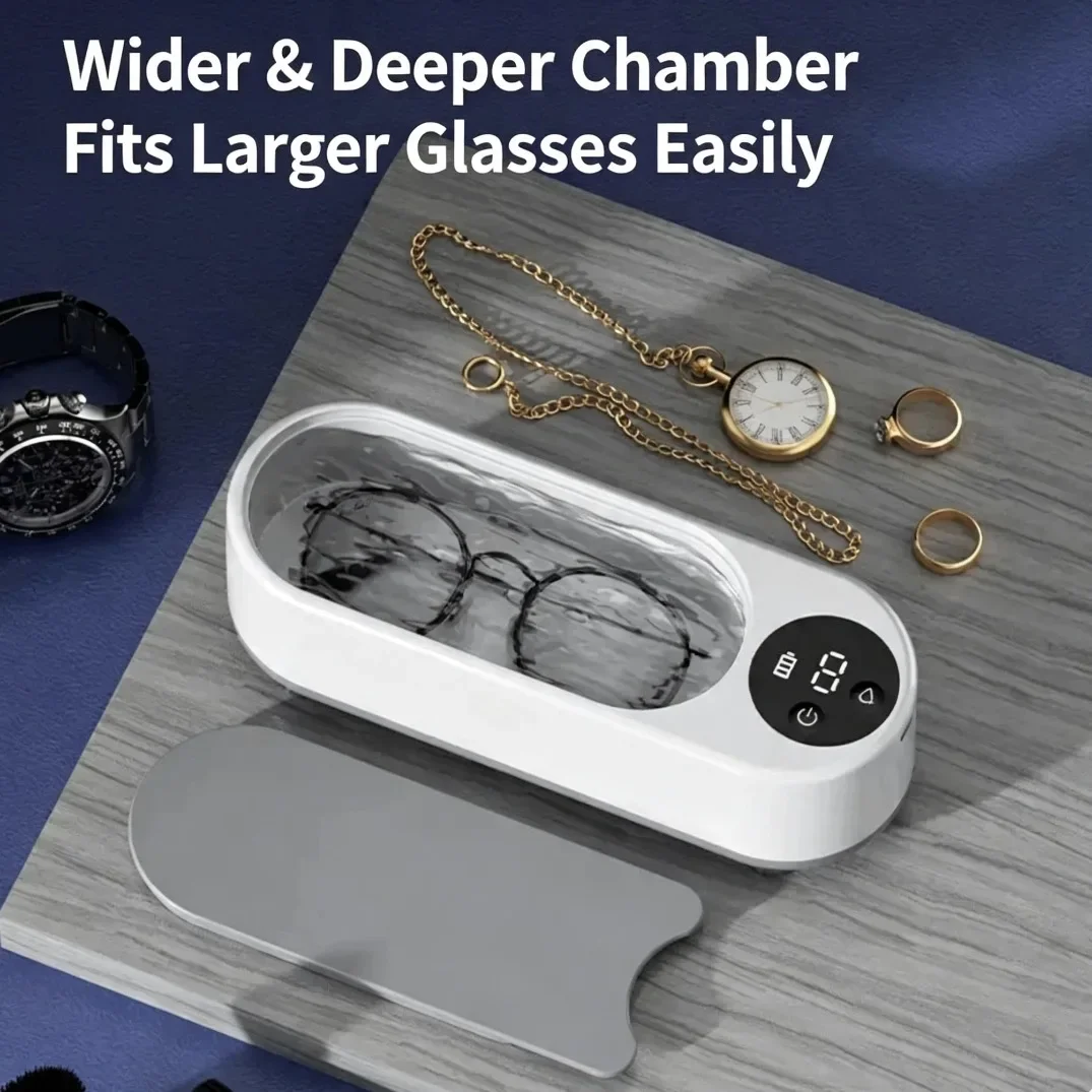 High-Frequency Glasses Cleaner - 1pc Wireless Multi-Purpose Cleaning Machine for Eyewear & Accessories