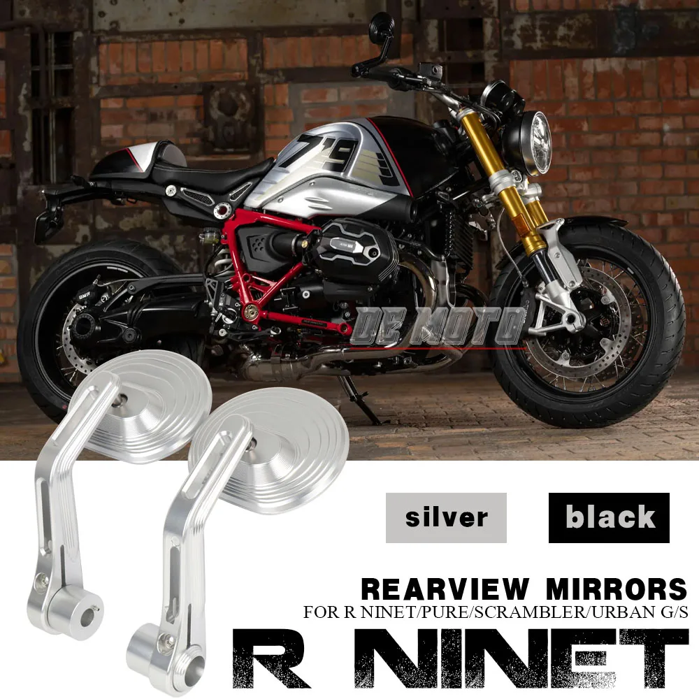 

RNINET 2020- Motorcycle Handlebar Mirrors Bar End Rearview Side Mirror For BMW R NineT Urban G/S R NINE T Pure RnineT Scrambler