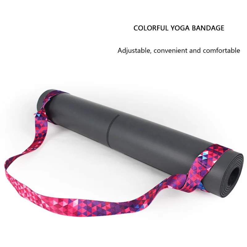 Yoga Mat Carrying Strap Adjustable Shoulder Straps Pilates Exercise Sling Yoga Mat Sports Sling Strap Belt Shoulder Carry Belt