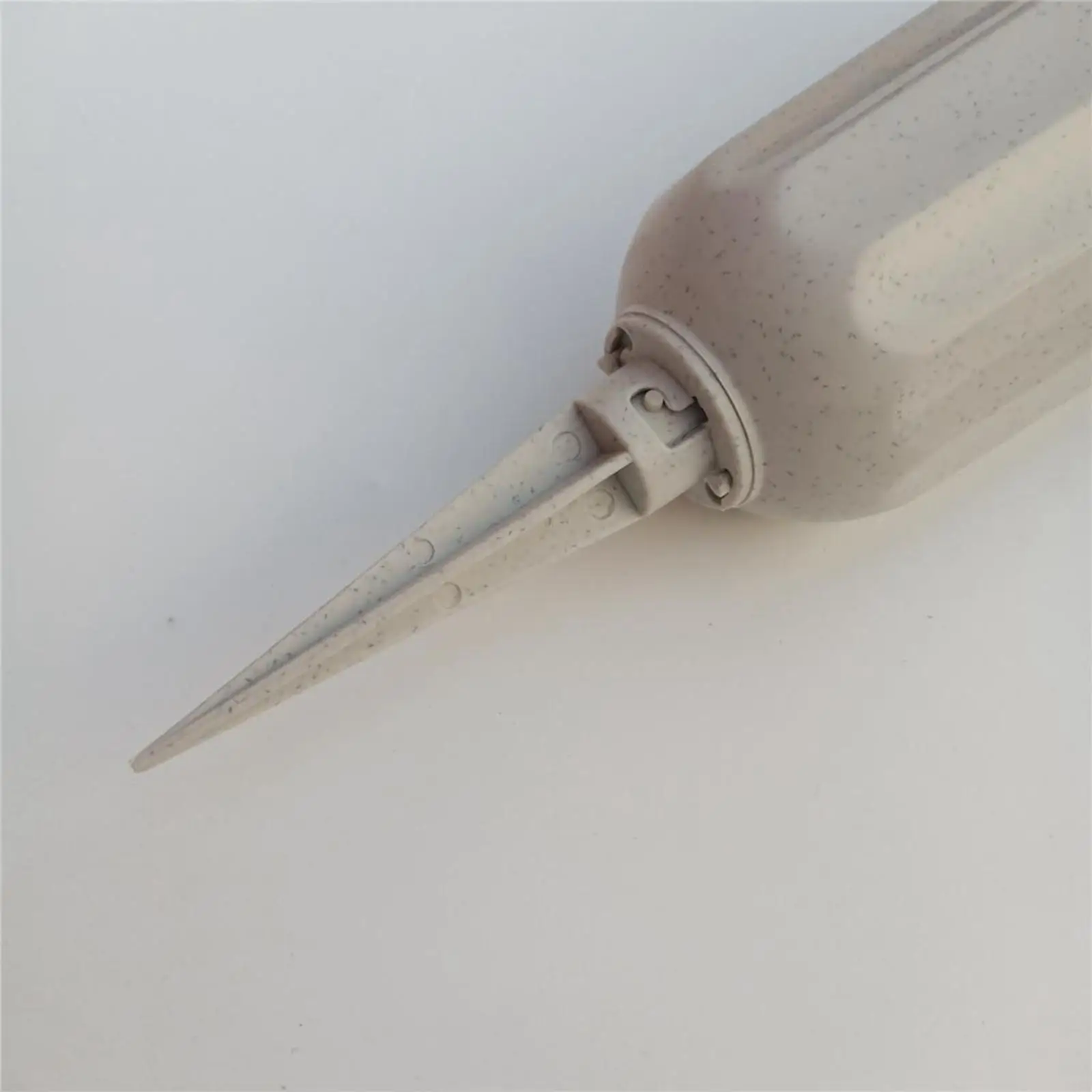 Plain Light Gray Stake in Ground Vases Holder Durable Plastic Cone Shape for Cemetery Flowers