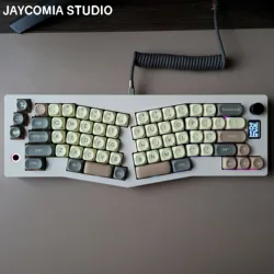 Morandi Keycaps 5-sided Dye Sub MOA Profile ES/DE/KR/FR Abnt2 Brazil For ISO Layout Mechanical Keyboard 7u Alice