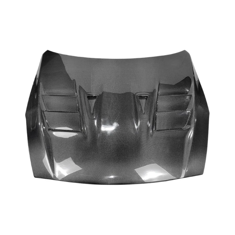 Hot Selling Vented Carbon Fiber Engine Hood Bolt-On Gloss Finish Exterior Styling Accessories