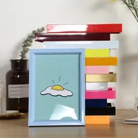 Colourful Photo Frame  Plastic Picture Dispaly Wedding Picture Decor Photo Frames Office Table Frame