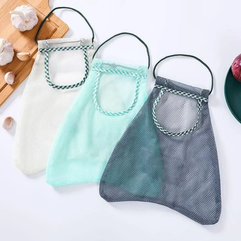 Creative Fruit and Vegetable Storage Net Bag Can Be Hung, Multifunctional, Portable Kitchen Vegetable Storage Net Can Be Reused