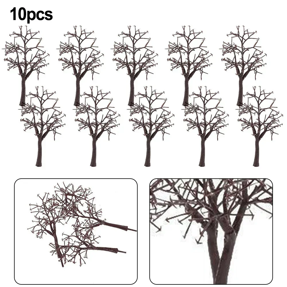 10pcs 12cm Scenery Landscape Model Bare Tree Trunk Simulation Plant Decoration Enhance Your Model Landscape With Authenticity