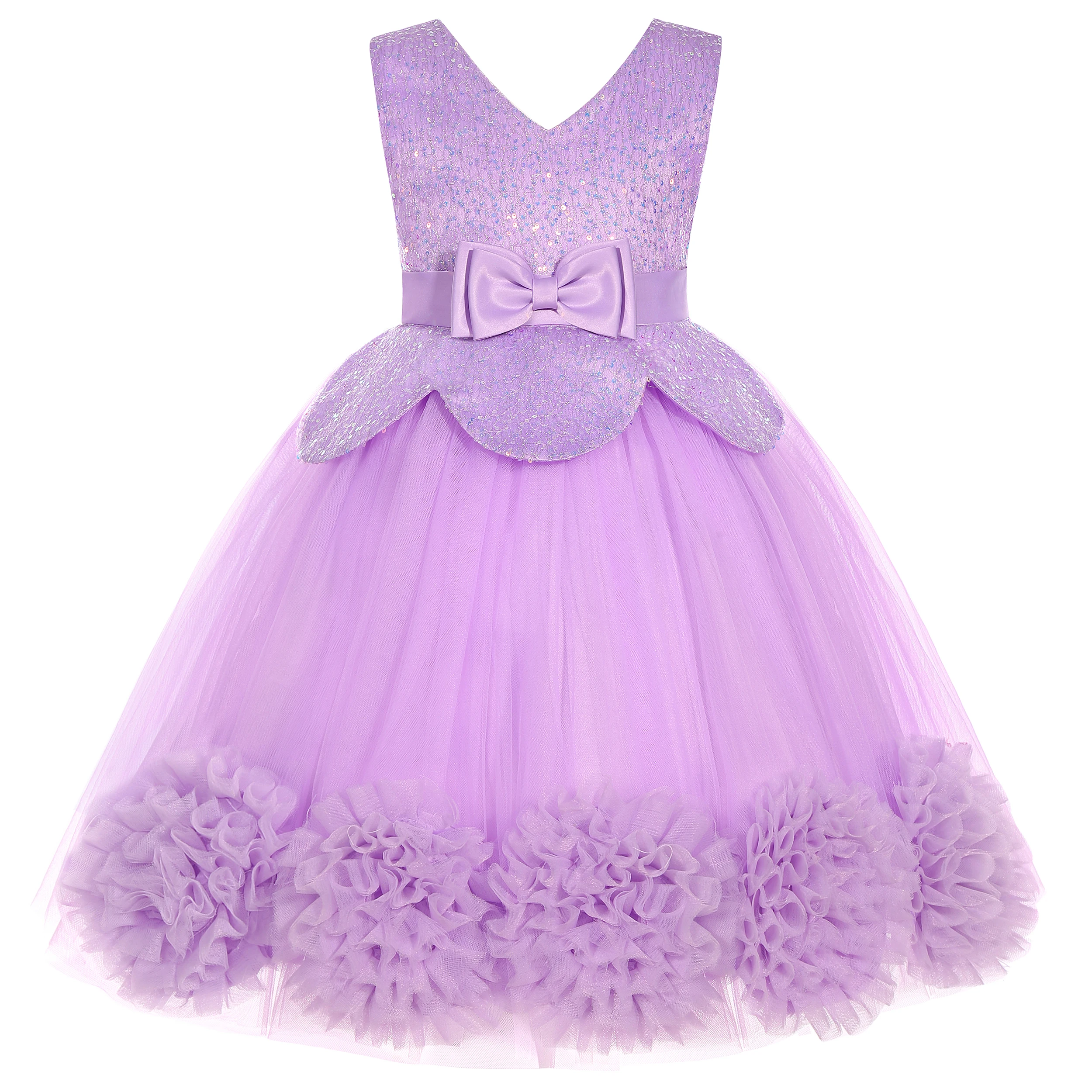 New Princess dress Large children's long dress Girl piano performance dress Festival party dress