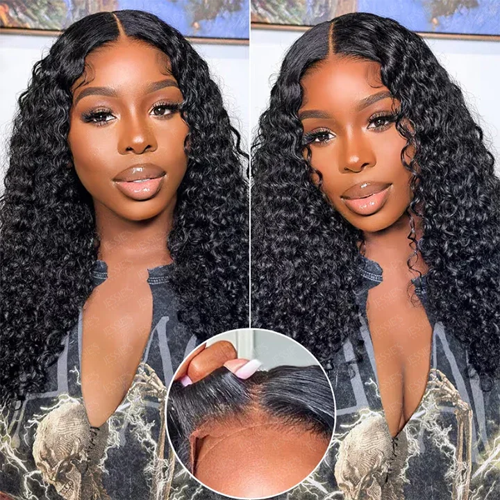 

Kinky Curly Edged Short Bob Human Hair Wigs 13x4 Transparent Lace Front Wigs For Women Human Hair Remy 4x4 Closure Soft Bob Wig