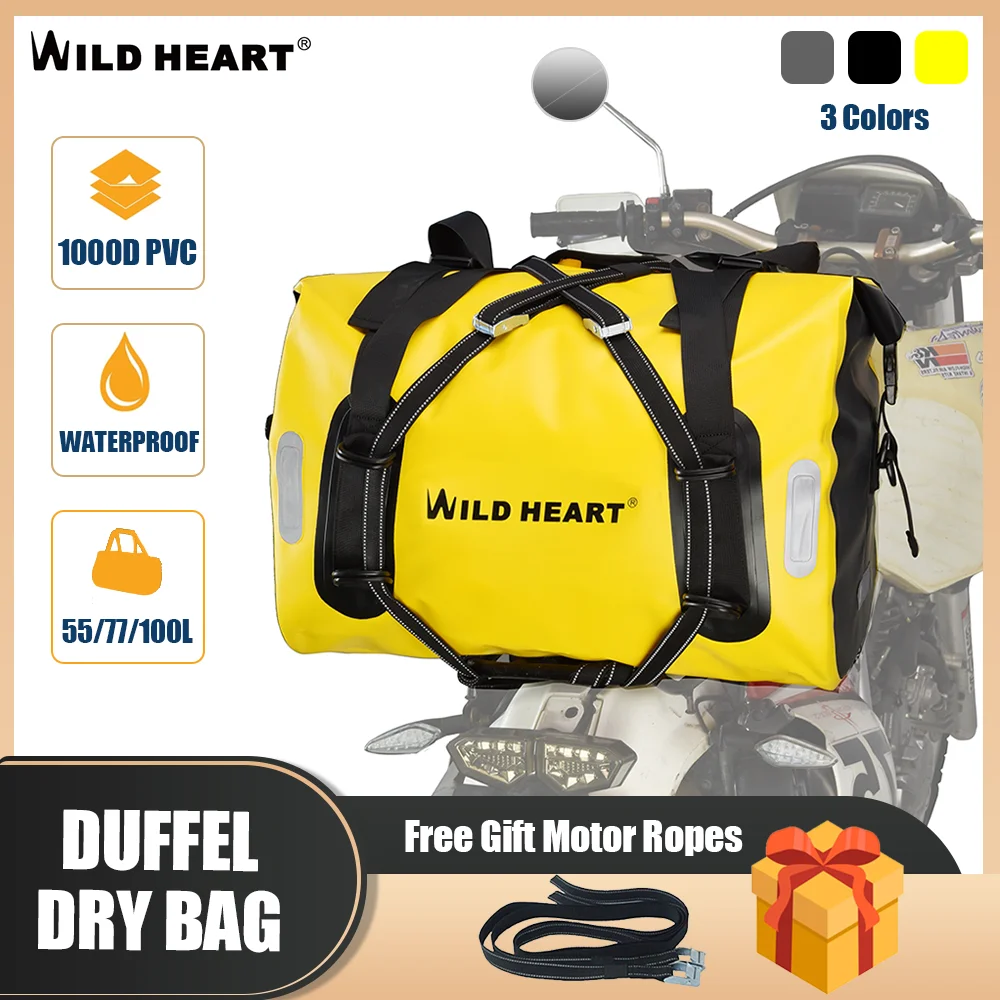 Free Shipping Waterproof Bag 55L 66L 77L  Waterproof Dry Duffel Bag For Rafting, Travel,Motorcycle, Bike,Hiking,Camping