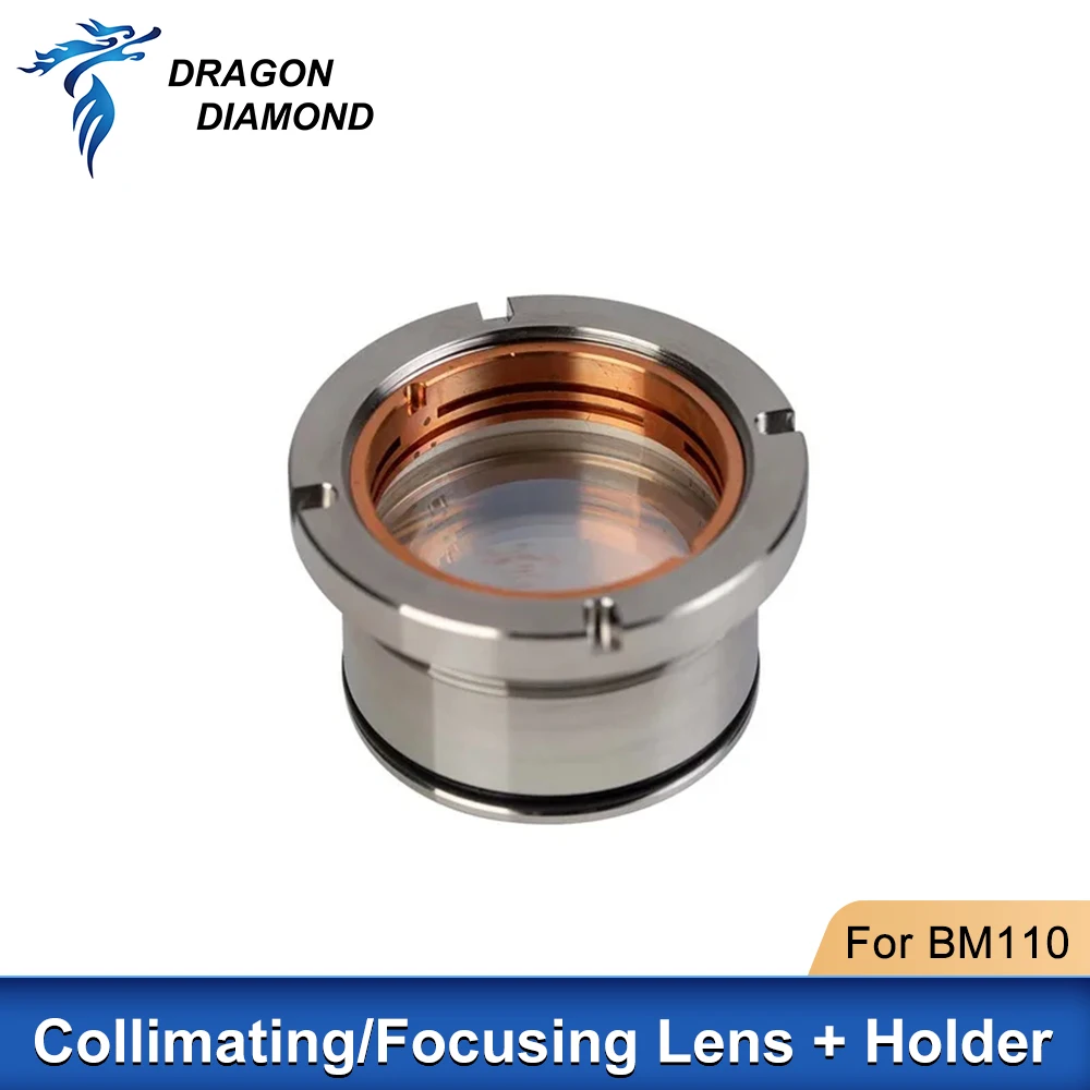 For BM110 0-3KW Collimating Focusing Lens D30 F100 F125 F150mm Focus Lens with Lens Holder For Raytools Laser Cutting Head