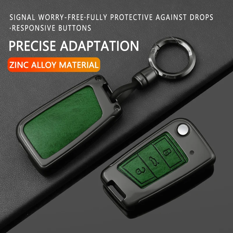 Alloy Car Key Case Cover for VW Volkswagen Golf 7 Seat Arona Passat B8 Seat Leon MK4 Polo Tiguan Beetle Caddy Up Skoda Accessory view 4