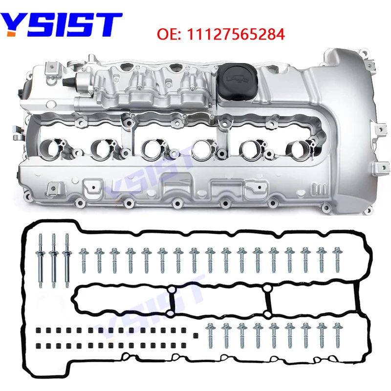 For BMW N54 Aluminum Valve Cover 3.0L Turbocharged 335i 535i 135i Z4 740i X5 F02/E70 E88 E82 E89 E90 E91 E60 X6 740i 11127565284