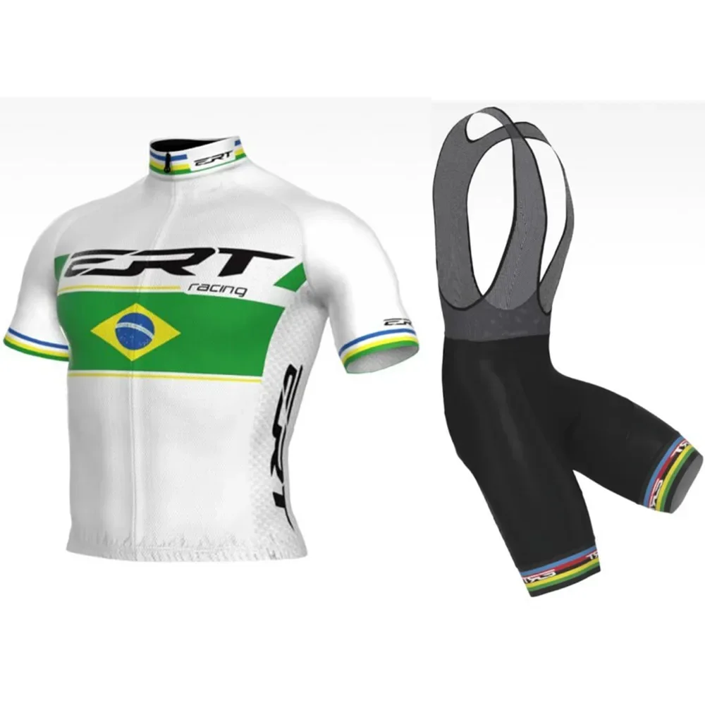 2022 Cycling Outfit Team Men\'s Cycling Short Sleeve Jersey Maillot Clothing Brasil Roupas De Ciclismo Masculino Bike Sets