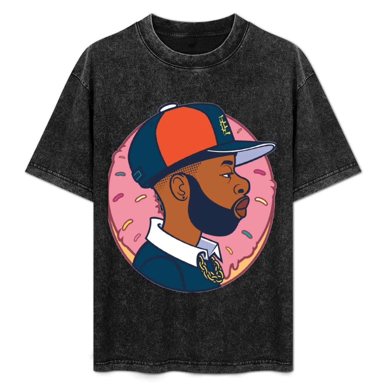 

J DILLA Sticker T-Shirt Big Size Crew Neck T-Shirt