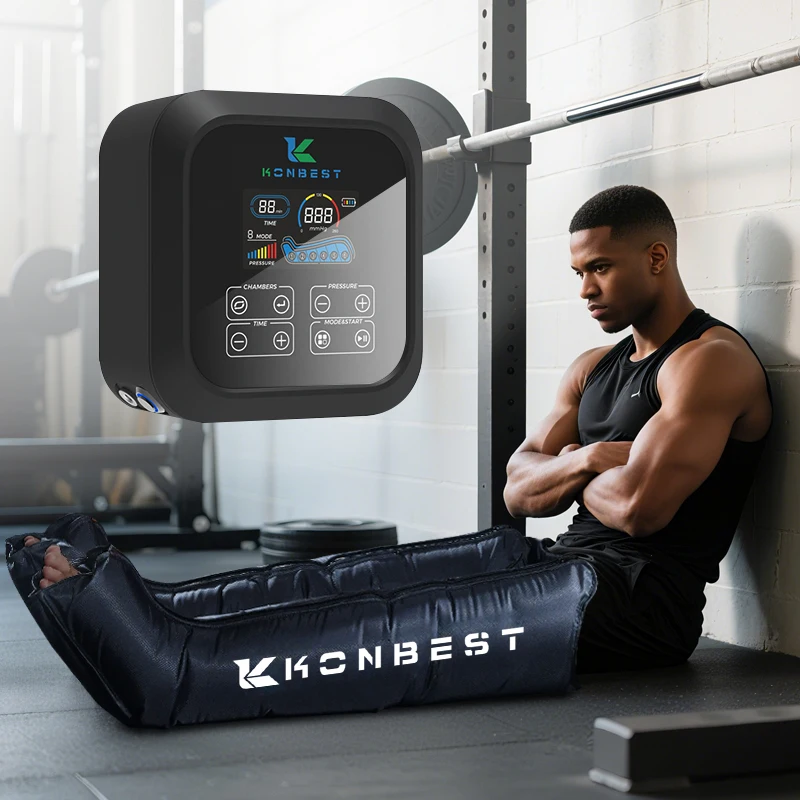 

Air Pressure Leg Massager Pressotherapy Compression Boots 4 Chamber 260 mmHg Fast Recovery Lymphatic Drainage Physiotherapy