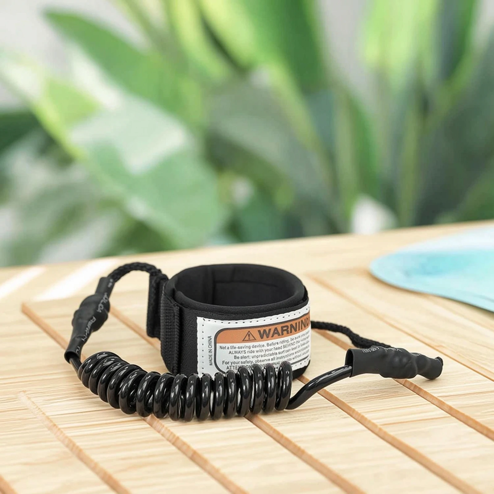 Surfboard Leash Ankle - Coiled Wave Leash Double-Swivel Surfboard Leash