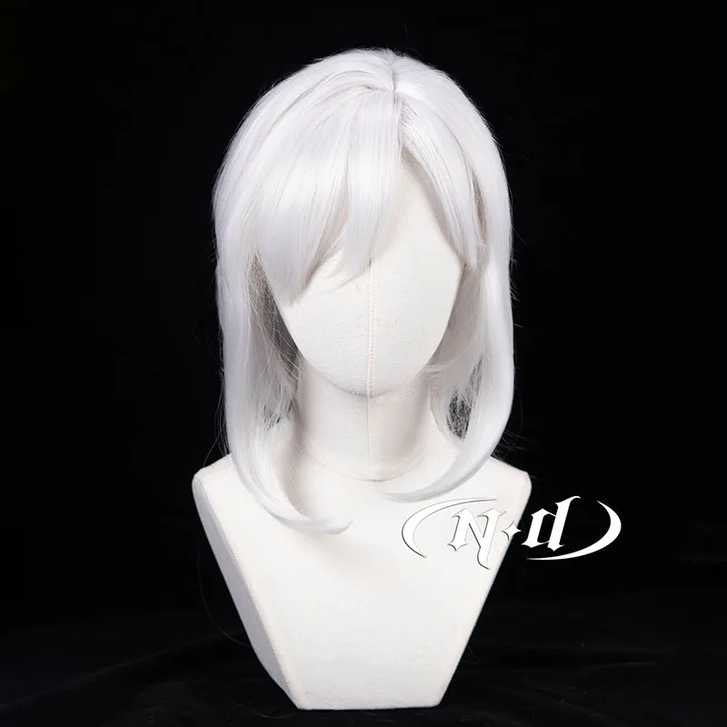 ND リンク コスプレ 白髪コスウィッグ 耐熱合成 ゲームコスチュームパーティー コミックコン コーザー クリスマス ハロウィンパーティー用