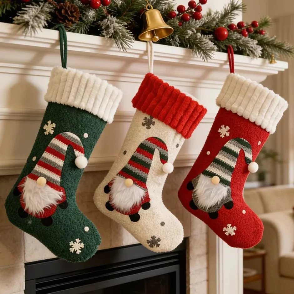 Christmas Stocking Hanging - Enfeite de Meia de Natal de