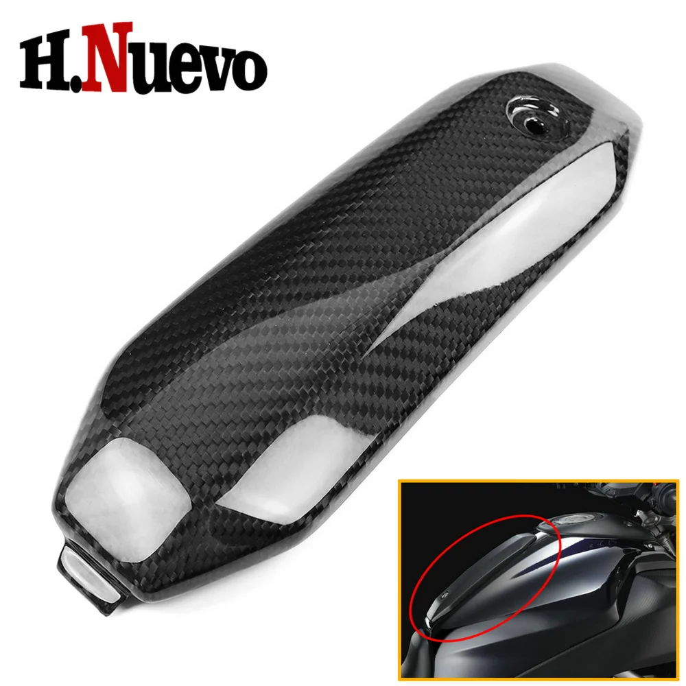 Compatible with Yamaha MT07 2013 -2015 2016 2017 Carbon Fiber Motorcycle Gas Tank Top Fuel Panel Center Pad Cover Fairing Cowl