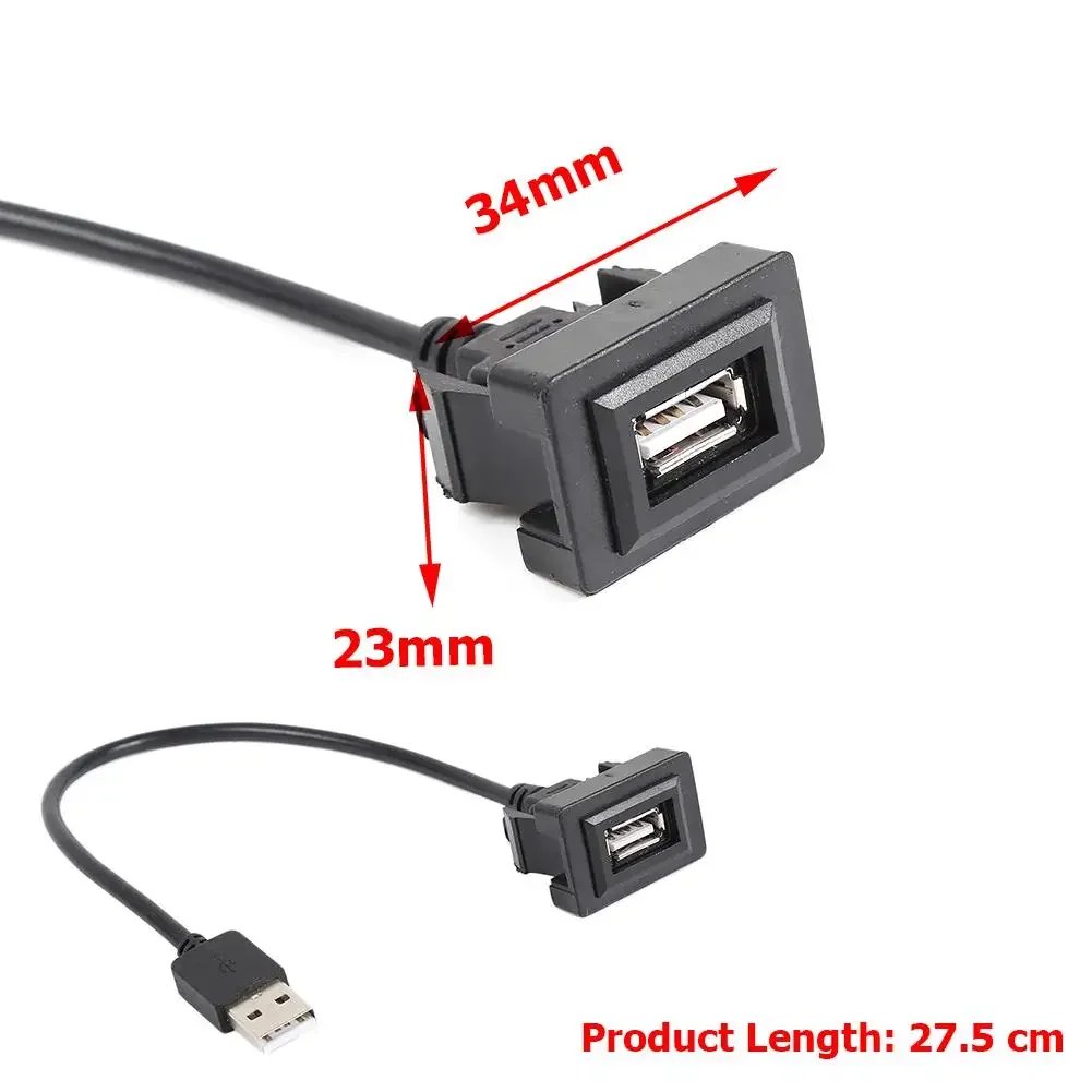 Auto Dash Unterputz für Toyota Steckdose USB-Armaturen brett Unterputz USB-Buchse 2,0 Port Panel Verlängerung kabel Adapter