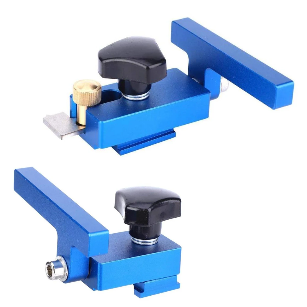 

Aluminum Alloy Mitre Track Stopper Limited Blocks Fence Flip Limit T-Track Stop Tool Woodworking Tools For Standard T Track